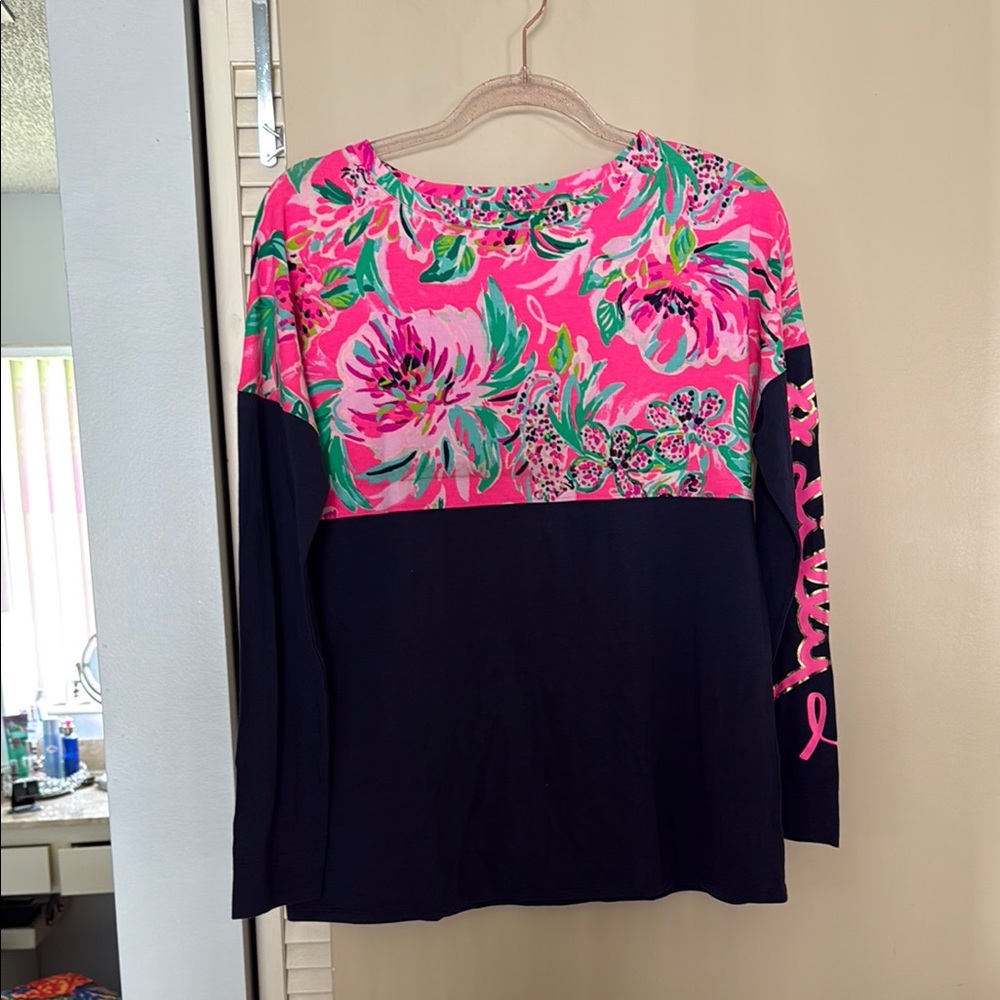 Lilly Pulitzer Floral Long Sleeve Top